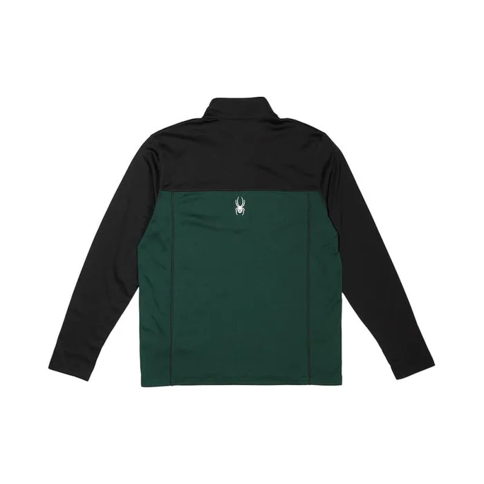 Spyder Layers Stretch Charger 12 Zip Cypress Green 8211 Mens