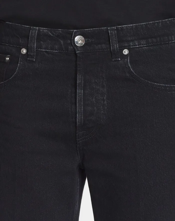 Straight Denim Pants Black Men Lanvin Pants and Shorts Straight Denim Pants Black Men Lanvin Pants and Shorts