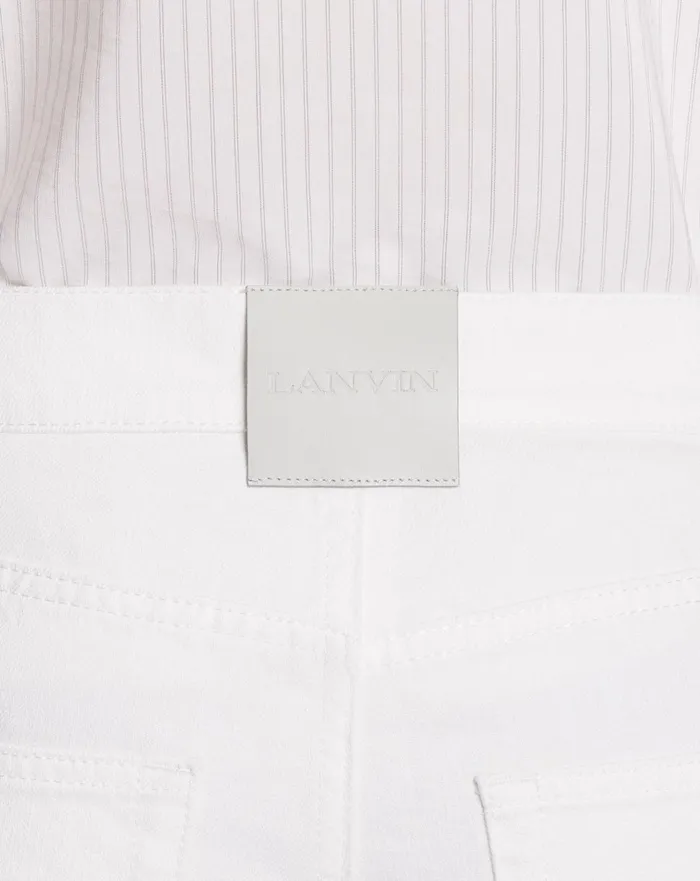 Straightleg Denim Pants Optic White Men Lanvin Pants and Shorts