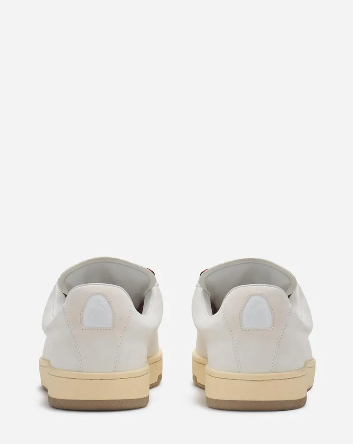 Suede Curb Lite Sneakers White Men Lanvin Sneakers