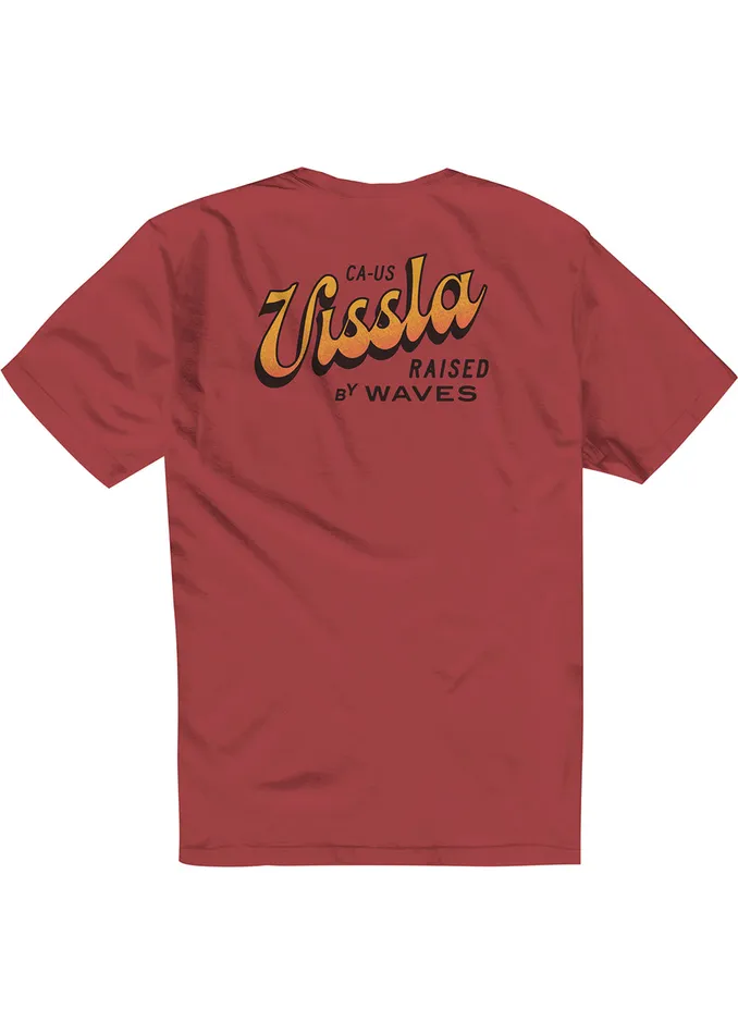 Sunset Shadow Premium Pkt Tee Brick Premium Tees Vissla Men