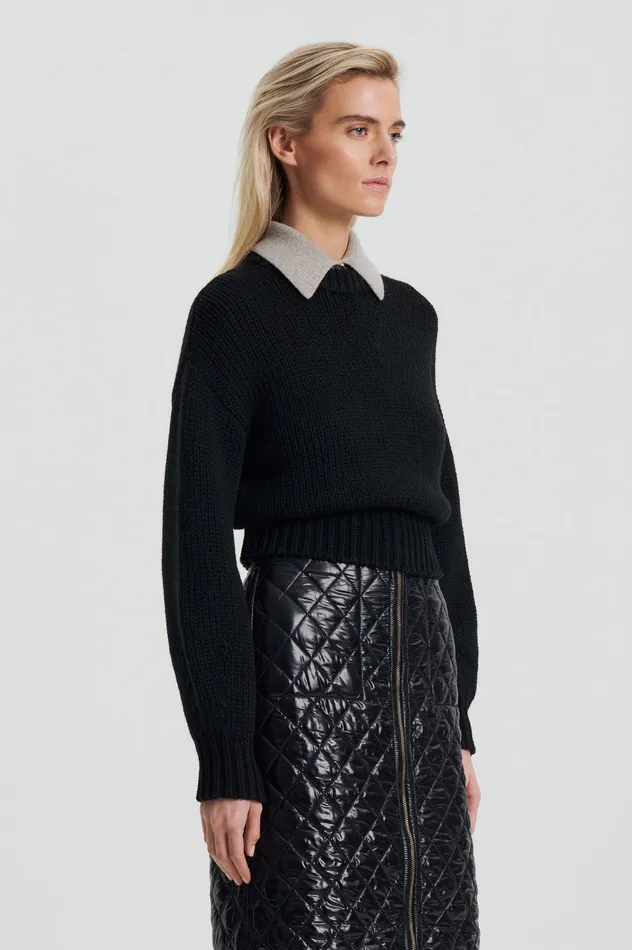 Sweaters COCOON SWEATER BLACK Scanlan Theodore Women Sweaters COCOON SWEATER BLACK Scanlan Theodore Women