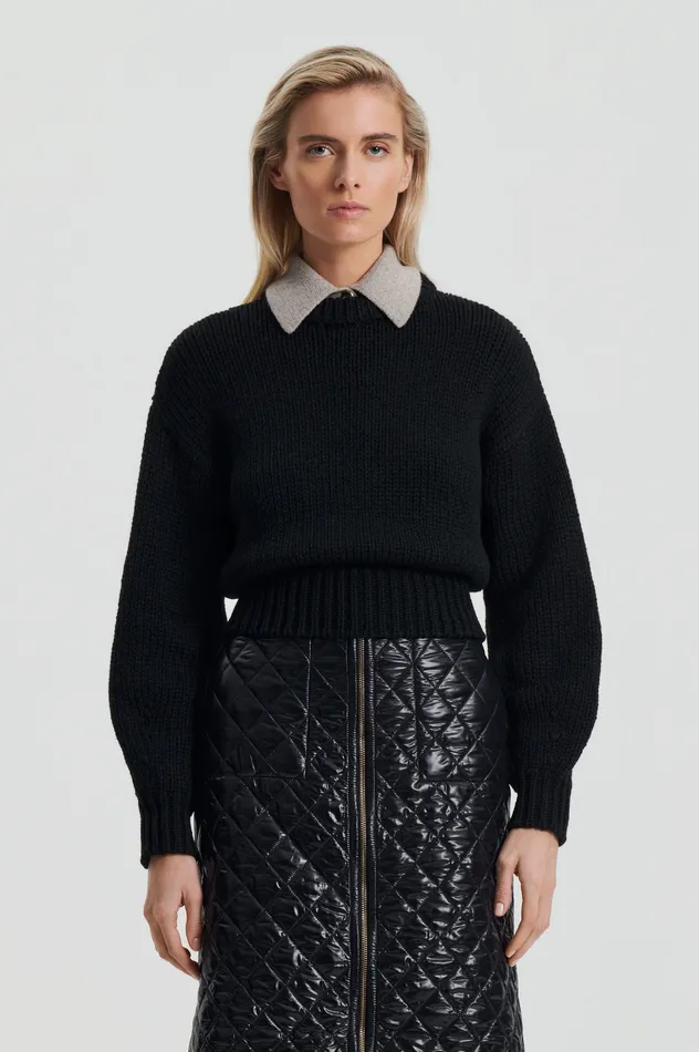 Sweaters COCOON SWEATER BLACK Scanlan Theodore Women Sweaters COCOON SWEATER BLACK Scanlan Theodore Women
