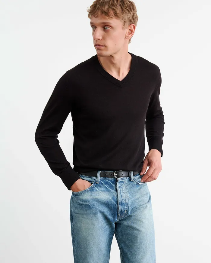 Sweaters DAX SWEATER Black Nili Lotan Men