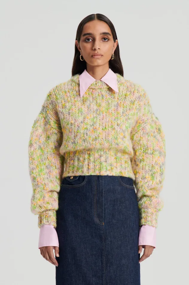 Sweaters Scanlan Theodore Women TEXTURED COCOON SWEATER MULTI Sweaters Scanlan Theodore Women TEXTURED COCOON SWEATER MULTI