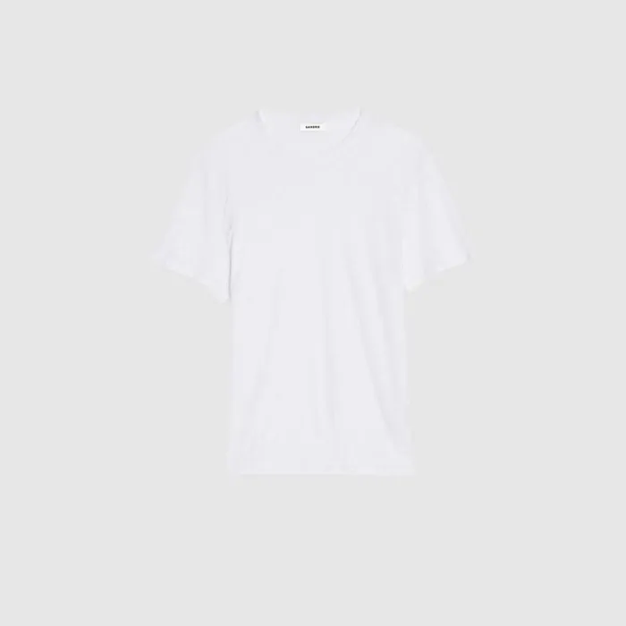 Tshirts and Polos Men SANDRO Linen Tshirt White