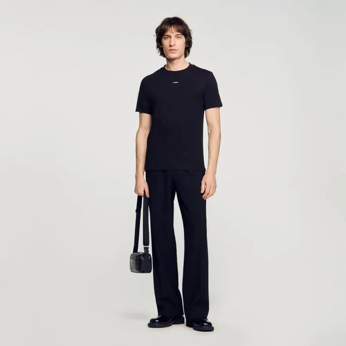 Tshirts and Polos Men SANDRO Shortsleeved Tshirt Black