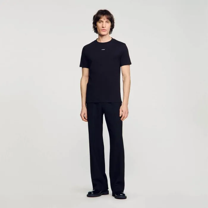 Tshirts and Polos Men SANDRO Shortsleeved Tshirt Black