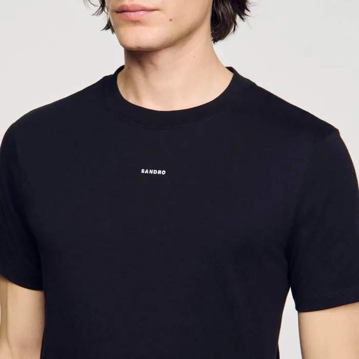 Tshirts and Polos Men SANDRO Shortsleeved Tshirt Black
