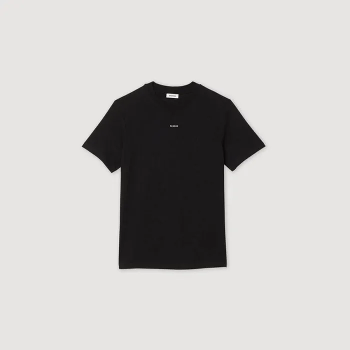 Tshirts and Polos Men SANDRO Shortsleeved Tshirt Black