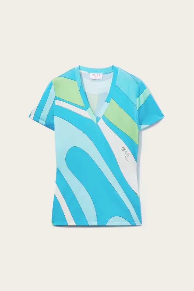TShirts And Sweatshirts Women PUCCI MarmoPrint TShirt