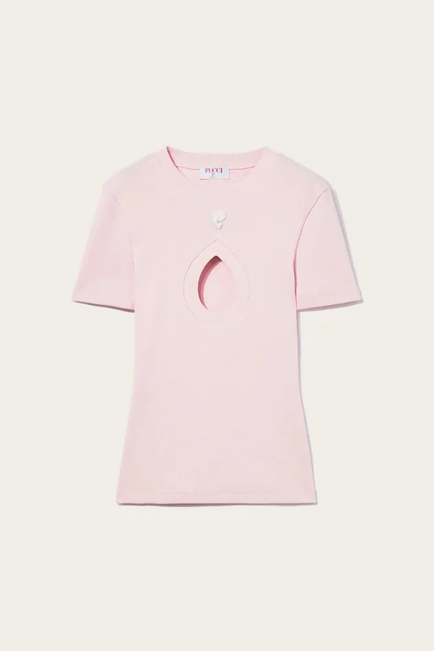 TShirts And Sweatshirts Women PUCCI Pucci P RibbedKnit TShirt