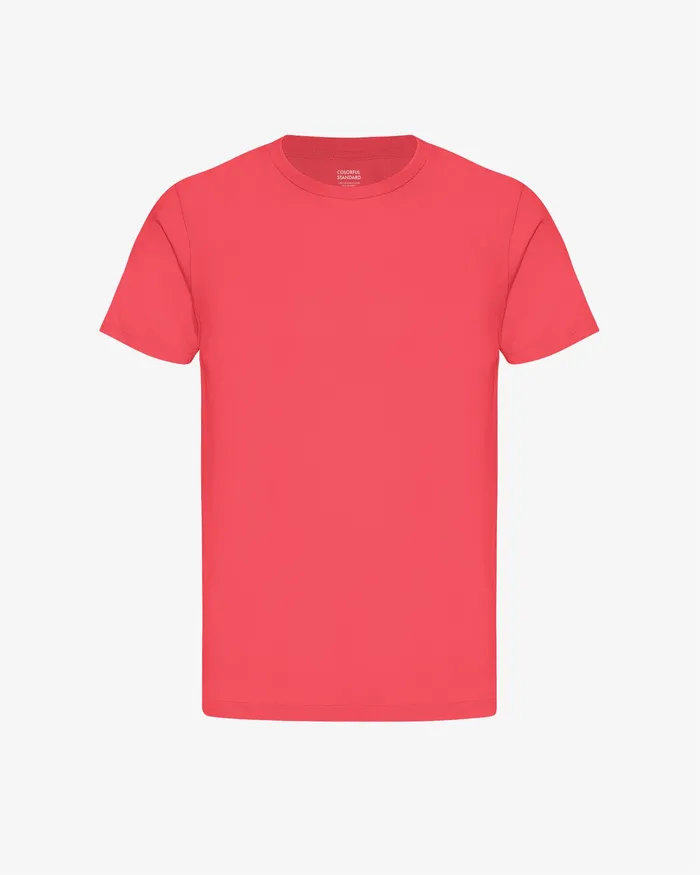 TShirts Colorfulstandard Men Classic Organic Tee 8211 Red Tangerine