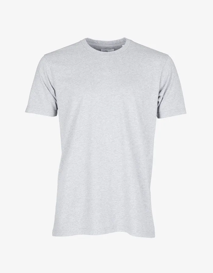 TShirts Colorfulstandard Men Classic Organic Tee 8211 Snow Melange