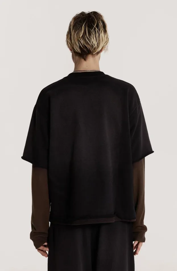 TShirts Men Jaded London Villain Layered Sweat