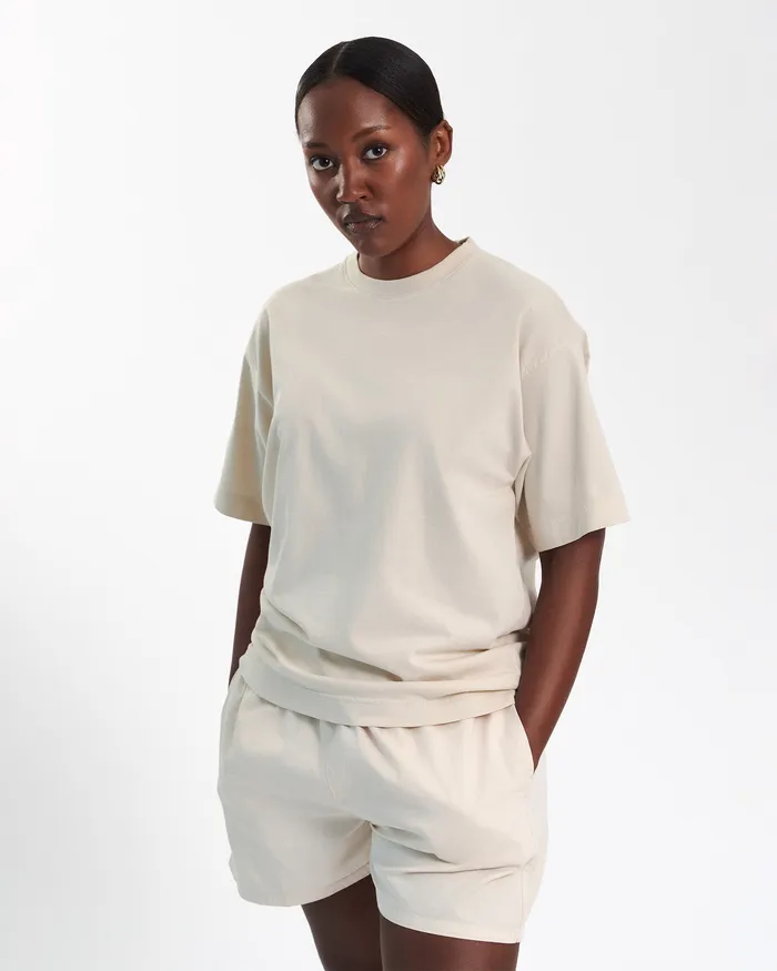 TShirts Oversized Organic TShirt 8211 Dusty Olive Colorfulstandard Women