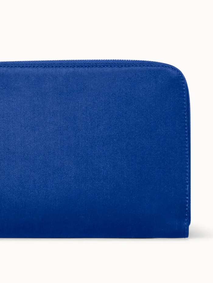 Tassel Pouch In Satin Fabric Ocean Women Akris Mini Bags