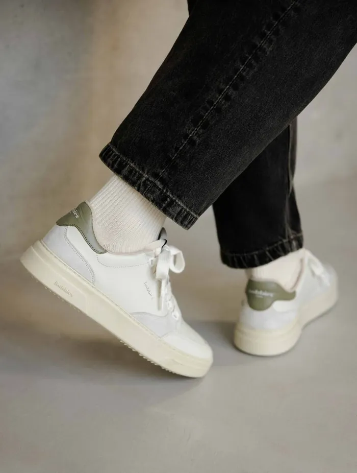 Thanassi Off White and Rosemary Men Bobbies Sneakers Thanassi Off White and Rosemary Men Bobbies Sneakers