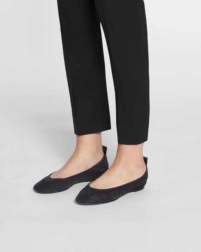 The Glittery Suede Ballerina Flat Black Women Lanvin Loafers The Glittery Suede Ballerina Flat Black Women Lanvin Loafers
