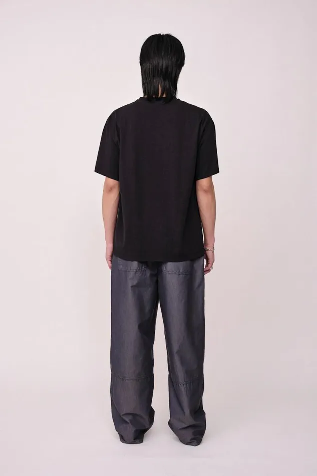 The Staff Tee Embroidery M 8211 Black WomenMen Won Hundred Tops and Tshirts