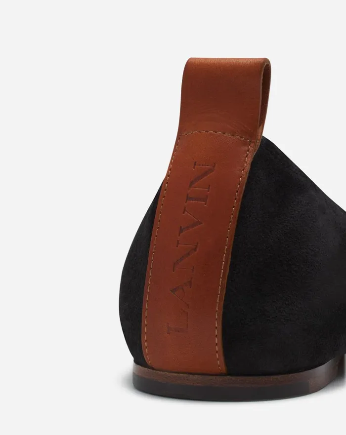 The Suede Ballerina Flat Black Women Lanvin Ballerinas The Suede Ballerina Flat Black Women Lanvin Ballerinas