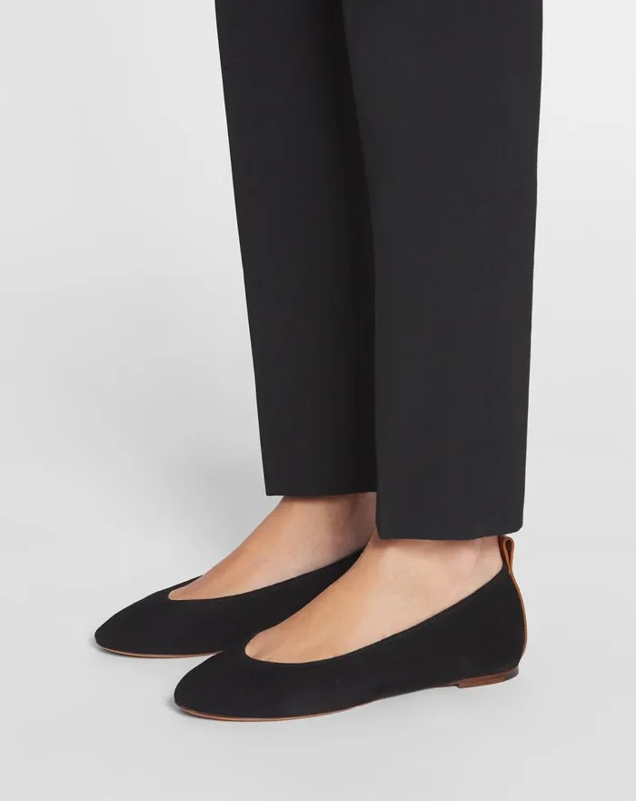 The Suede Ballerina Flat Black Women Lanvin Ballerinas The Suede Ballerina Flat Black Women Lanvin Ballerinas