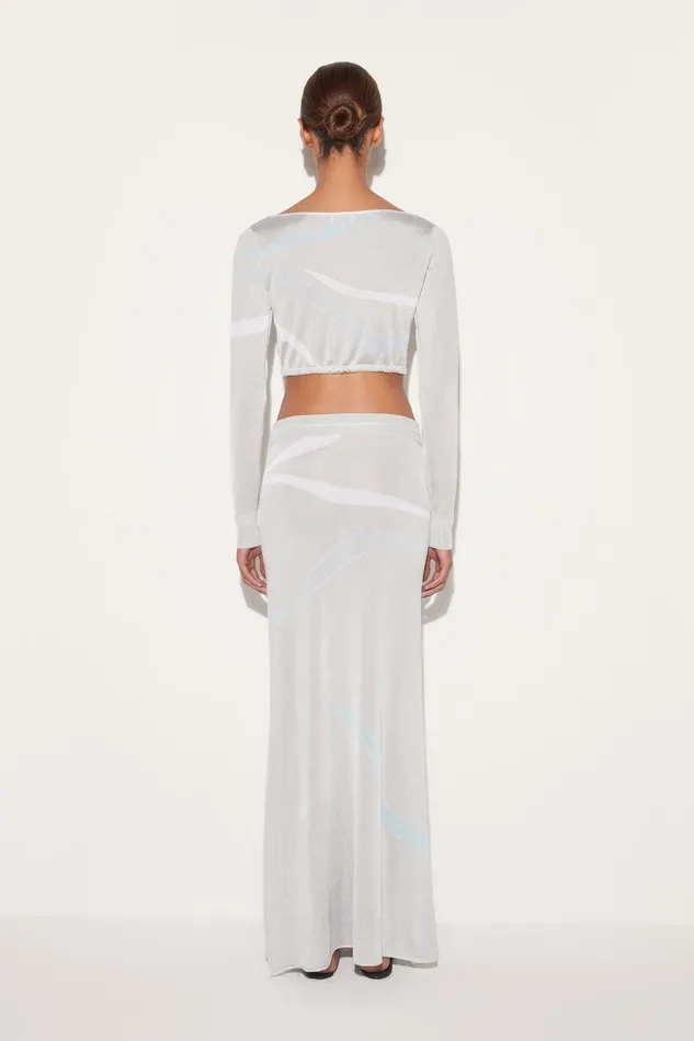 Tops And Shirts Women PUCCI MarmoJacquard Crop Top