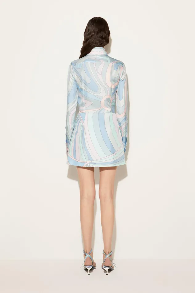 Tops And Shirts Women PUCCI MarmoPrint SilkTwill Shirt