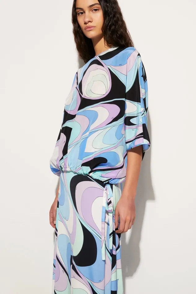 Tops And Shirts Women PUCCI OndePrint Silk Top