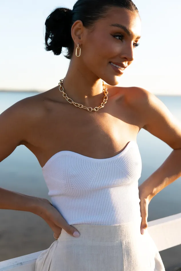 Tops petalandpup Women Nina Strapless Top 8211 White White