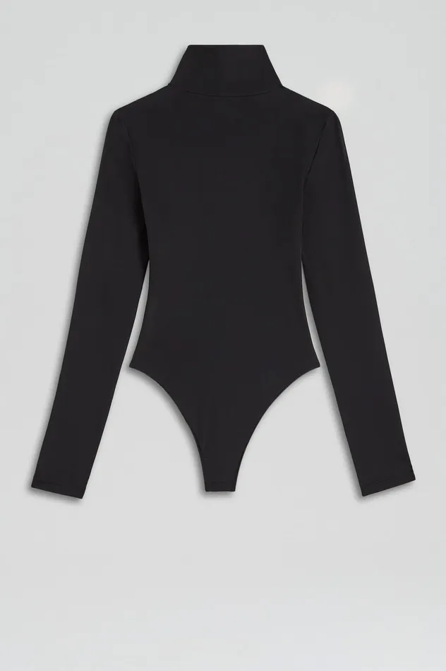 Tops TURTLE NECK BODYSUIT BLACK Scanlan Theodore Women Tops TURTLE NECK BODYSUIT BLACK Scanlan Theodore Women