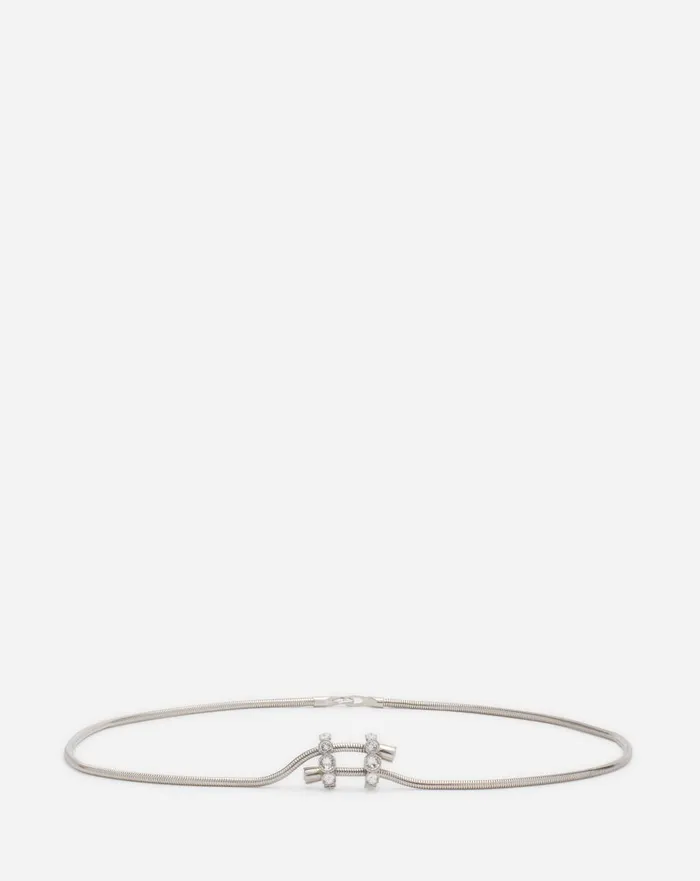 Traviata By Lanvin Brass Belt Silvercrystal Women Lanvin Belts