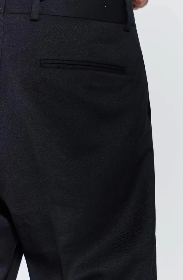 Trousers Men Jaded London Black Flared Suit Pant
