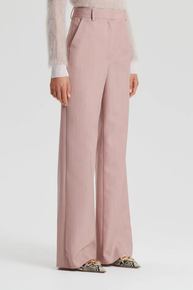 Trousers Scanlan Theodore Women TAILORED TROUSER PINK Trousers Scanlan Theodore Women TAILORED TROUSER PINK