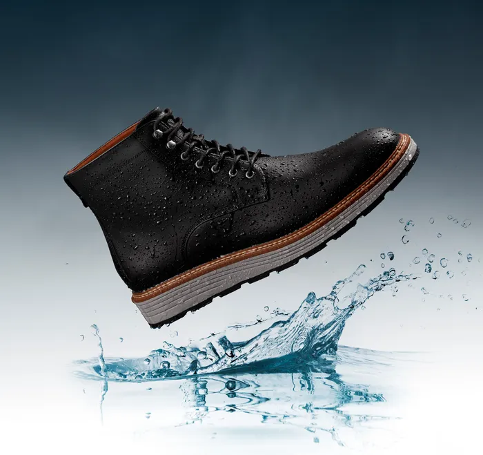Upton Lug Plain Toe Boot Black Waterproof Full Grain Men Shoes Johnston and Murphy