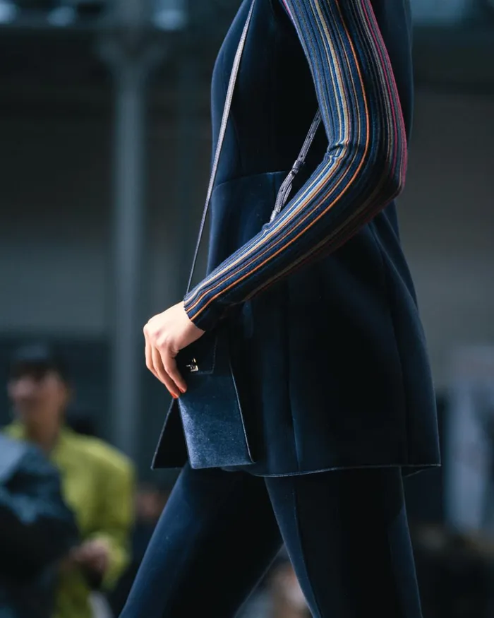 Velvet Neoprene Gilet Navy Women Akris Jackets