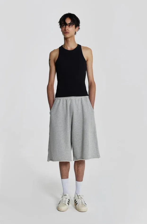 Vests Men Jaded London NTRLS Black Rib Vest