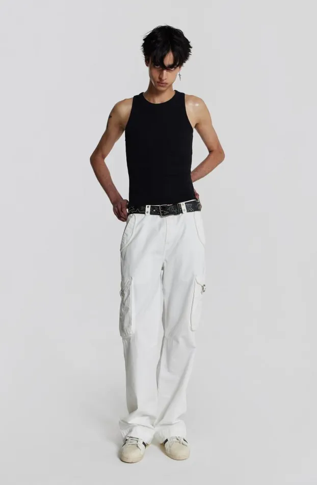 Vests Men Jaded London NTRLS Black Rib Vest
