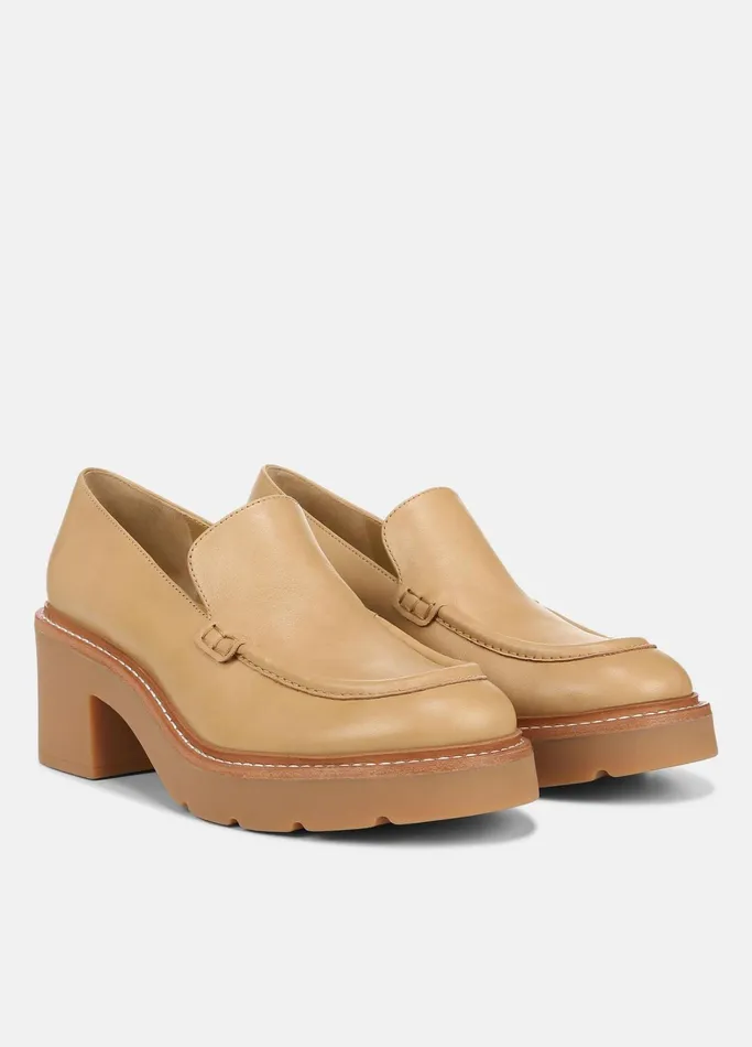 Vince Loafers and Mules Women Rowe Leather Lug Loafer Husk