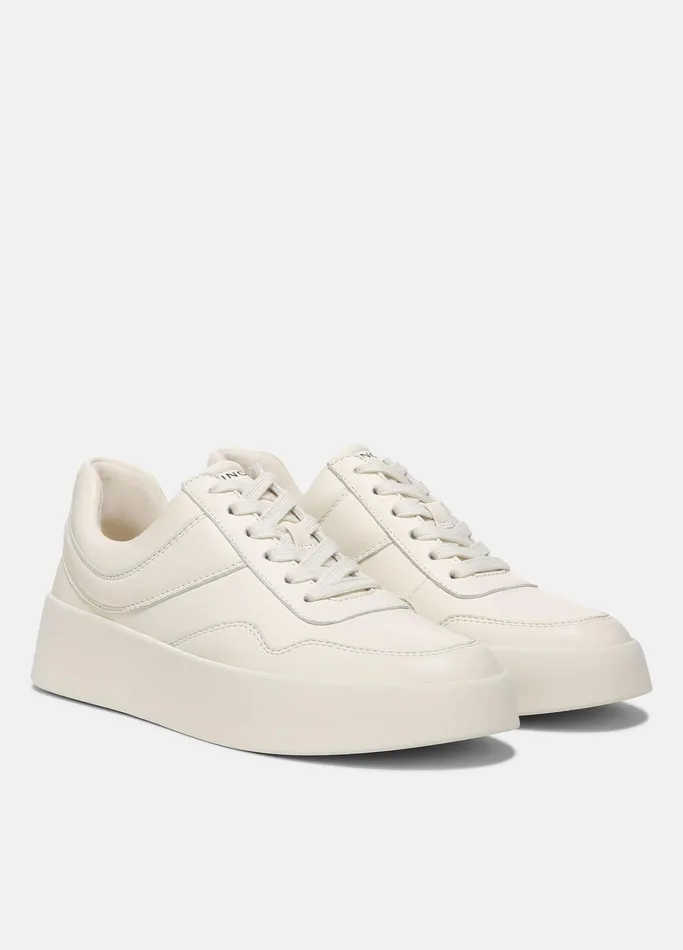 Vince Loafers and Mules Women Warren Court Leather Sneaker Milk