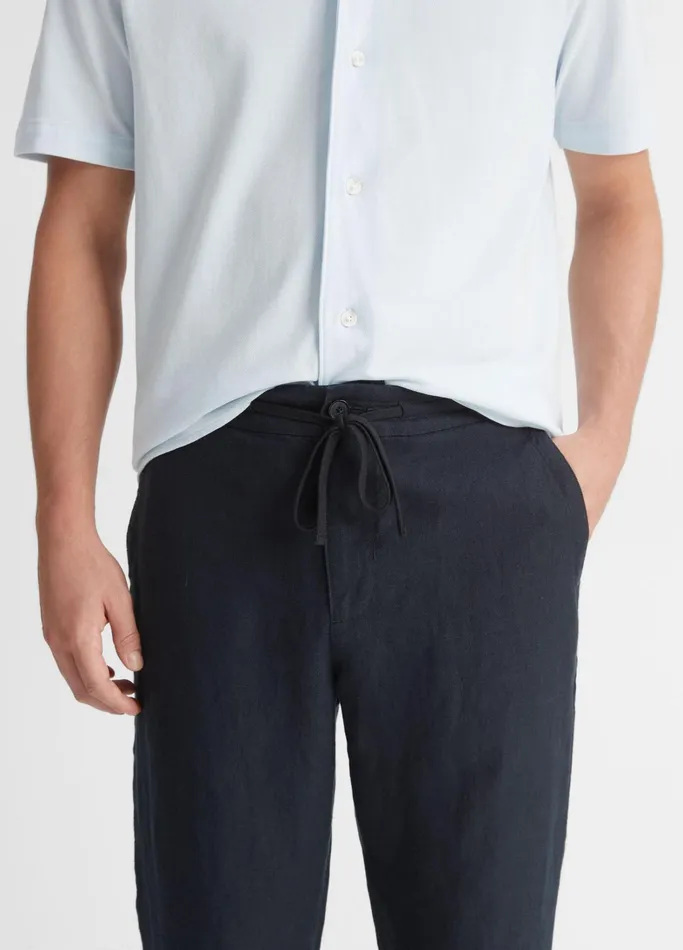 Vince Pants and Shorts Men Lightweight Hemp Pant Coastal Blue