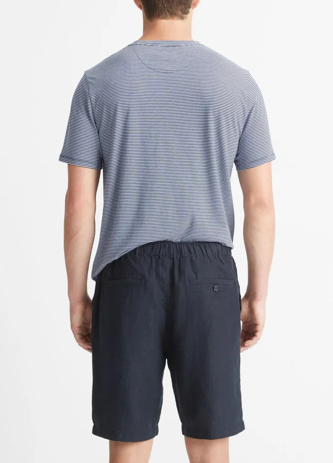 Vince Pants and Shorts Men Lightweight Hemp Short Coastal Blue