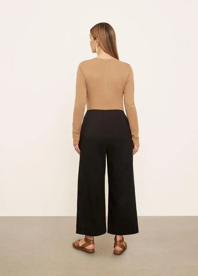 Vince Pants and Shorts Women Crop Wide Pant Black