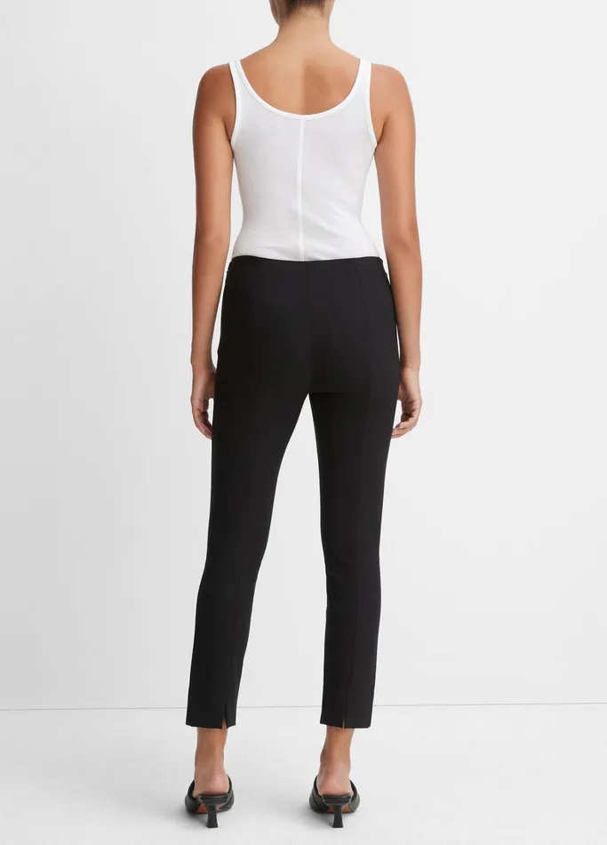 Vince Pants and Shorts Women Stitch Front Seam Ponte Legging Black