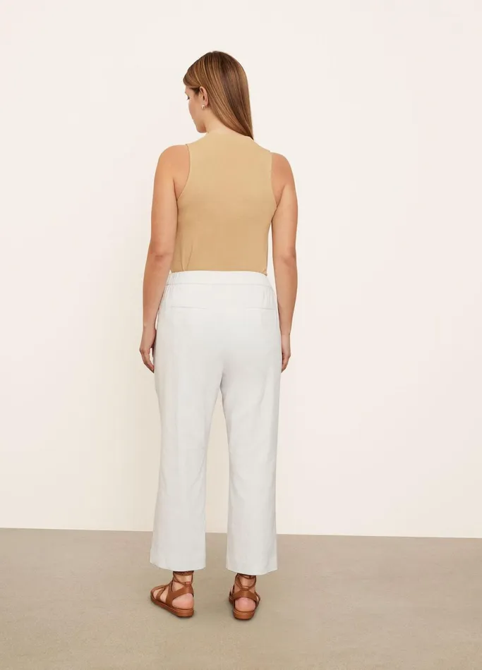 Vince Pants and Shorts Women StrapDetail Tapered PullOn Pant Optic White