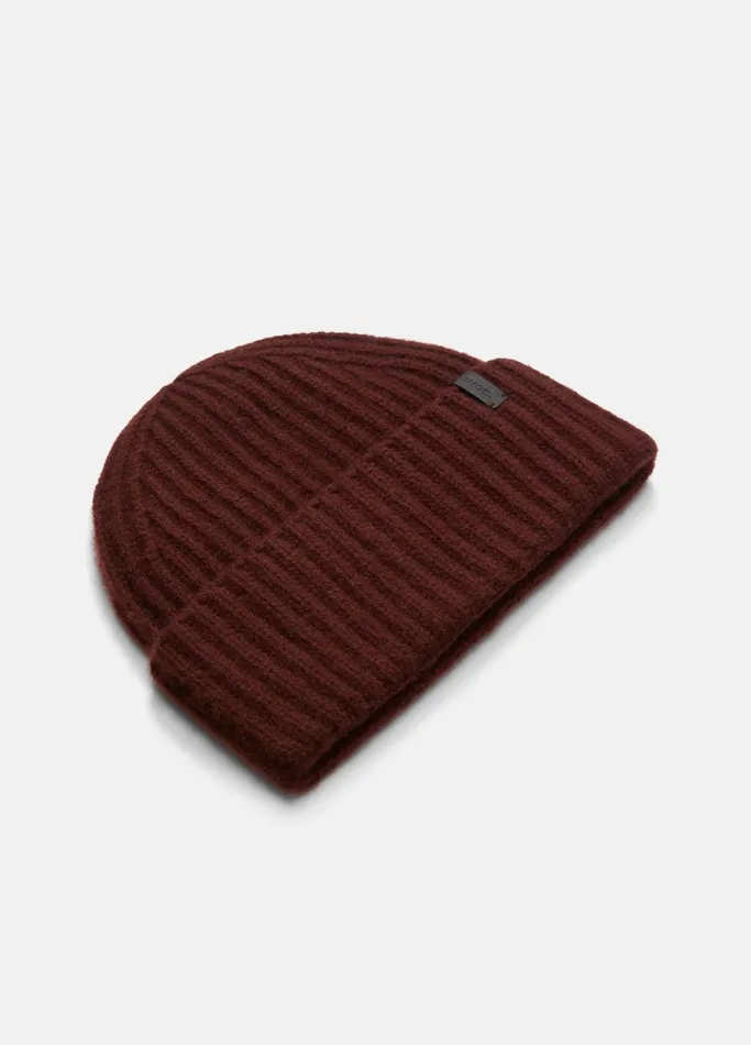 Vince Scarves Hats and Gloves Women Plush Cashmere Chunky Knit Hat Cinnamon