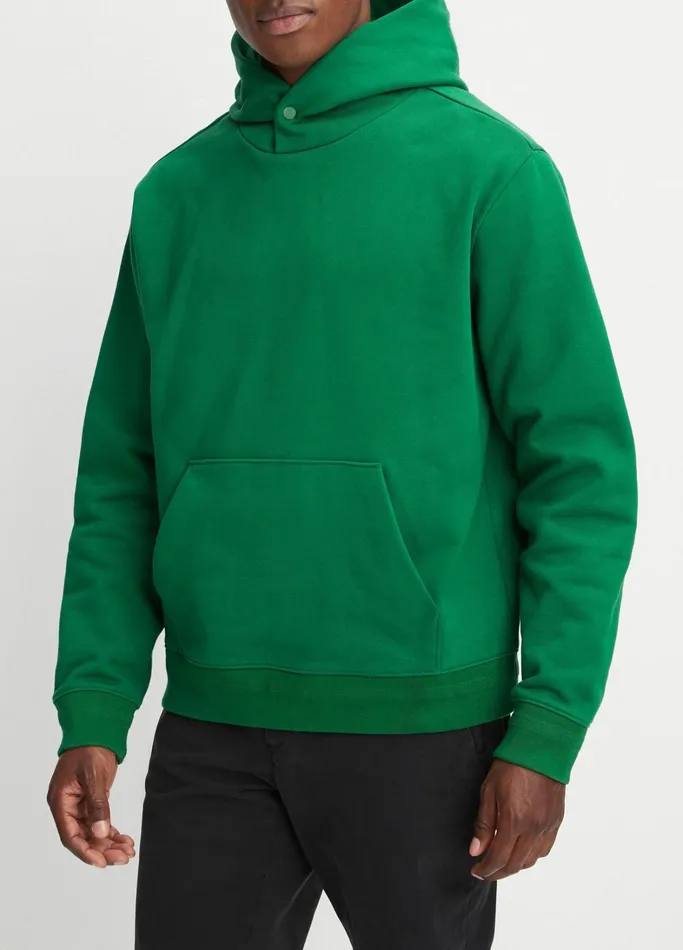 Vince Sweatshirts and Hoodies Men Brushed Fleece Hoodie Hemlock