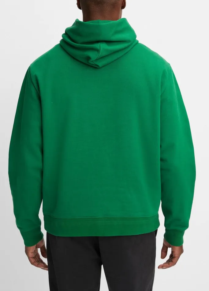 Vince Sweatshirts and Hoodies Men Brushed Fleece Hoodie Hemlock