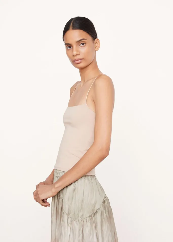 Vince TShirts Women Pima Cotton Camisole Chamois