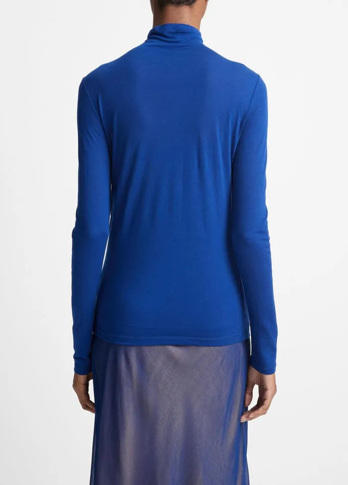 Vince TShirts Women Sheer LongSleeve Turtleneck Top Caspian